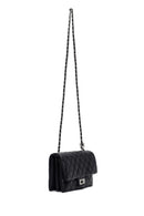 Woman Black Chain Strap Quilted Shoulder Bag | Derimod Woman Black Chain Strap Quilted Shoulder Bag | Derimod
