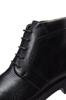 Men's Black Leather Zippered Casual Boots | Derimod Men's Black Leather Zippered Casual Boots | Derimod