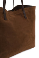 Woman Brown Suede Shoulder Bag | Derimod Woman Brown Suede Shoulder Bag | Derimod