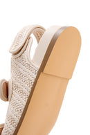 Women's Beige Straw Sandals | Derimod Women's Beige Straw Sandals | Derimod