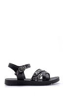 Women's Snakeskin Patterned Sandals | Derimod Women's Snakeskin Patterned Sandals | Derimod