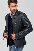 New Bosh Men's Leather Jacket | Derimod New Bosh Men's Leather Jacket | Derimod