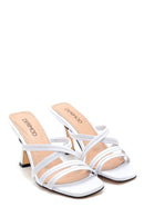 Women's Leather Heeled Slippers | Derimod Women's Leather Heeled Slippers | Derimod