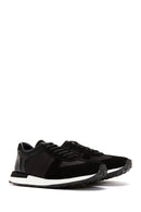 Men's Black Suede Detailed Sneaker | Derimod Men's Black Suede Detailed Sneaker | Derimod