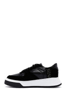 Women's Black Suede Leather Sneaker | Derimod Women's Black Suede Leather Sneaker | Derimod