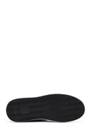 Erkek Siyah Bağcıklı Deri Sneaker | Derimod Erkek Siyah Bağcıklı Deri Sneaker | Derimod