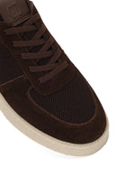 Erkek Kahverengi Bağcıklı Süet Deri Sneaker | Derimod Erkek Kahverengi Bağcıklı Süet Deri Sneaker | Derimod