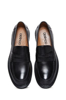 Men's Black Leather Casual Loafer | Derimod Men's Black Leather Casual Loafer | Derimod