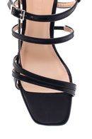 Kadın Siyah Topuklu Sandalet | Derimod Kadın Siyah Topuklu Sandalet | Derimod
