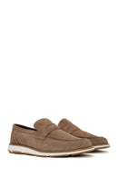 Erkek Vizon Süet Deri Casual Loafer | Derimod Erkek Vizon Süet Deri Casual Loafer | Derimod