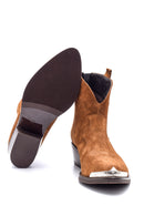 Women's Suede Leather Cowboy Boots | Derimod Women's Suede Leather Cowboy Boots | Derimod