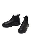Men's Black Leather Sports Boots | Derimod Men's Black Leather Sports Boots | Derimod
