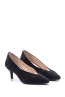 Women's Suede Leather Heeled Shoes | Derimod Women's Suede Leather Heeled Shoes | Derimod