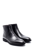 Men's Leather Zippered Classic Boots | Derimod Men's Leather Zippered Classic Boots | Derimod