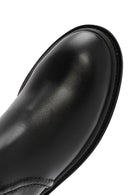 Women's Black Zippered Leather Boots | Derimod Women's Black Zippered Leather Boots | Derimod