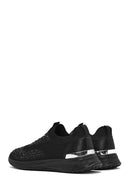 Derimod Zero Kadın Siyah Taşlı Sneaker | Derimod Derimod Zero Kadın Siyah Taşlı Sneaker | Derimod