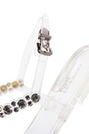Women's Transparent Jelly Sandals with Stones | Derimod Women's Transparent Jelly Sandals with Stones | Derimod