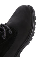 Caterpillar Women's Black Vermont Fur Nubuck Leather Boots | Derimod Caterpillar Women's Black Vermont Fur Nubuck Leather Boots | Derimod