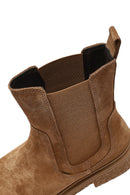 Women's Mink Suede Leather Chelsea Boot | Derimod Women's Mink Suede Leather Chelsea Boot | Derimod