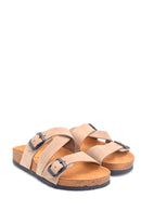Women's Casual Leather Slippers | Derimod Women's Casual Leather Slippers | Derimod