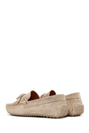 Men's Beige Suede Leather Casual Loafer | Derimod Men's Beige Suede Leather Casual Loafer | Derimod