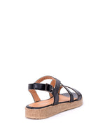 Women's Cork Sole Sandals | Derimod Women's Cork Sole Sandals | Derimod