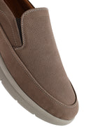 Erkek Bej Nubuk Deri Comfort Loafer | Derimod Erkek Bej Nubuk Deri Comfort Loafer | Derimod