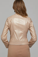 Kylie Women's Leather Jacket | Derimod Kylie Women's Leather Jacket | Derimod