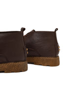 Men's Brown Lace-Up Leather Casual Boot | Derimod Men's Brown Lace-Up Leather Casual Boot | Derimod
