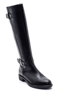 Women's Zipper Detailed Buckle Boots | Derimod Women's Zipper Detailed Buckle Boots | Derimod