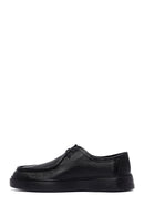 Men's Black Lace-Up Thick-Soled Leather Casual Shoe | Derimod Men's Black Lace-Up Thick-Soled Leather Casual Shoe | Derimod