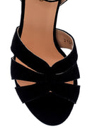 Women's Suede Heeled Sandals | Derimod Women's Suede Heeled Sandals | Derimod