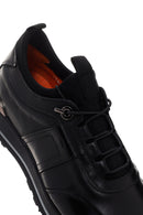 Erkek Siyah Deri Casual Sneaker | Derimod Erkek Siyah Deri Casual Sneaker | Derimod