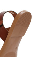 Women's Brown Leather Bodrum Sandals | Derimod Women's Brown Leather Bodrum Sandals | Derimod
