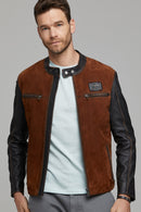 Gasol Men's Leather Jacket | Derimod Gasol Men's Leather Jacket | Derimod