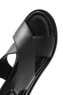 Women's Black Strappy Leather Sandals | Derimod Women's Black Strappy Leather Sandals | Derimod