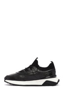 Men's Black Lace-Up Leather Casual Sneaker | Derimod Men's Black Lace-Up Leather Casual Sneaker | Derimod