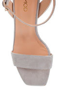 Women's Suede High Heel Sandals | Derimod Women's Suede High Heel Sandals | Derimod