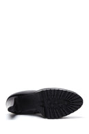 Women's Black Zippered High Heel Leather Boots | Derimod Women's Black Zippered High Heel Leather Boots | Derimod