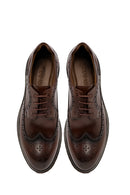 Men's Brown Lace-Up Thick-Soled Leather Casual Shoes | Derimod Men's Brown Lace-Up Thick-Soled Leather Casual Shoes | Derimod