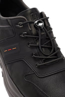 Men's Black Lace-up Leather Sneaker | Derimod Men's Black Lace-up Leather Sneaker | Derimod