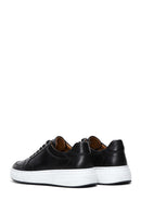 Men's Black Lace-up Leather Sneaker | Derimod Men's Black Lace-up Leather Sneaker | Derimod