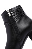 Women's Black Zippered Chunky Heel Boots | Derimod Women's Black Zippered Chunky Heel Boots | Derimod