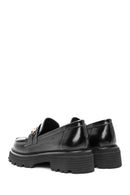 Kadın Siyah Tokalı Deri Maskülen Loafer | Derimod Kadın Siyah Tokalı Deri Maskülen Loafer | Derimod