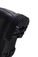 Men's Black Zippered Leather Casual Boots | Derimod Men's Black Zippered Leather Casual Boots | Derimod