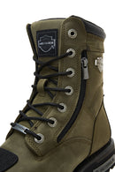 Harley Davidson Erkek Yeşil Riddick Deri Postal Bot | Derimod Harley Davidson Erkek Yeşil Riddick Deri Postal Bot | Derimod