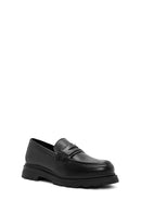 Women's Black Leather Masculine Loafer | Derimod Women's Black Leather Masculine Loafer | Derimod