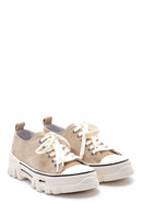 Women's Suede Leather Sneaker | Derimod Women's Suede Leather Sneaker | Derimod