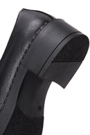 Kadın Siyah Deri Zincir Detaylı Loafer | Derimod Kadın Siyah Deri Zincir Detaylı Loafer | Derimod