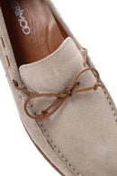Men's Beige Suede Leather Casual Loafer | Derimod Men's Beige Suede Leather Casual Loafer | Derimod